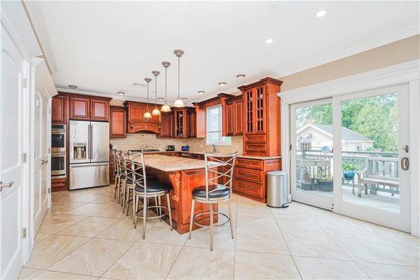 Interior, Kitchen, Pendant Lights, Recessed Lighting, Stainless Steel Appliances