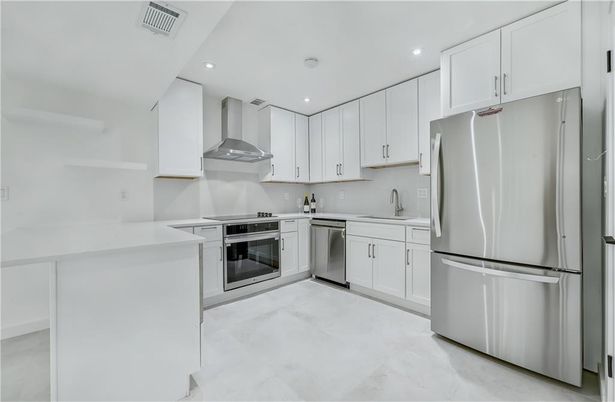 Interior, Kitchen, Recessed Lighting, Stainless Steel Appliances