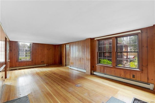 Empty room, Interior, Wood Texture Flooring, Wooden Walls