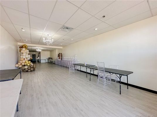 Chandelier, Game Room, Interior, Recessed Lighting, Wood Texture Flooring
