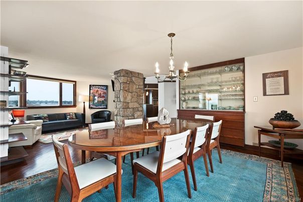 Chandelier, Dining room, Fireplace, Interior, Living room, Wood Texture Flooring