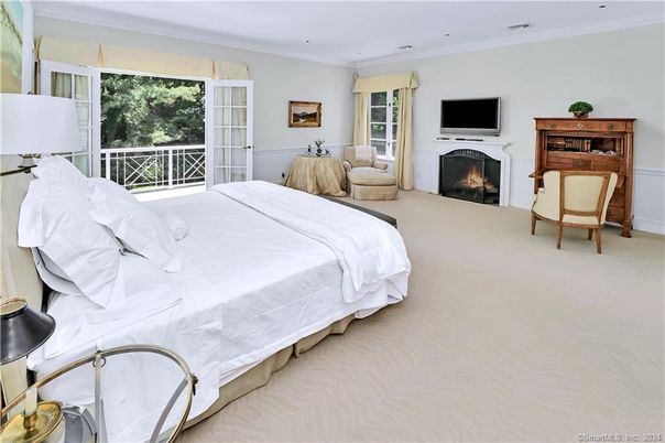Bedroom, Fireplace, Interior