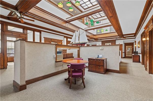 Home Office, Interior, Wooden Beams