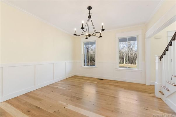 Chandelier, Empty room, Interior, Wood Texture Flooring