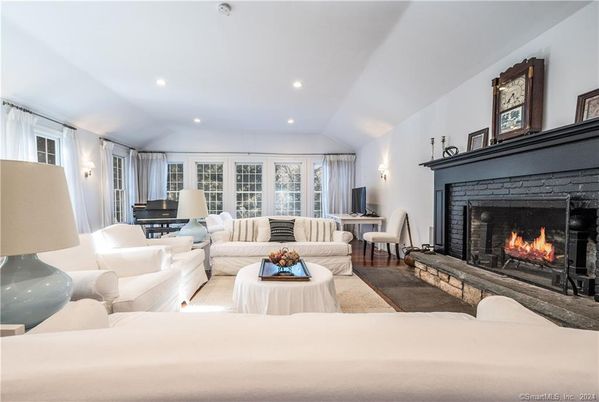 Dining room, Fireplace, Interior, Living room, Recessed Lighting
