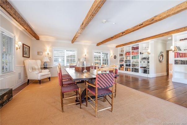 Dining room, Interior, Living room, Wooden Beams, Wood Texture Flooring