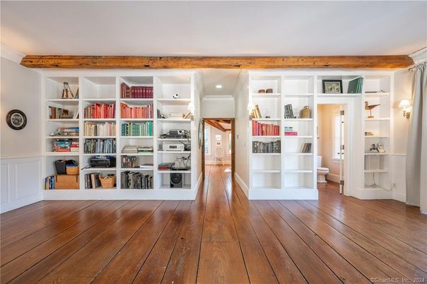 Interior, Recessed Lighting, Wooden Beams, Wood Texture Flooring