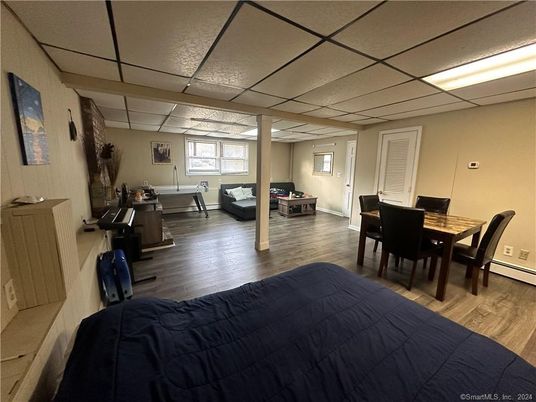 Bedroom, Dining room, Interior, Wood Texture Flooring