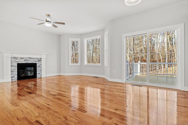 Empty room, Fireplace, Interior, Wood Texture Flooring