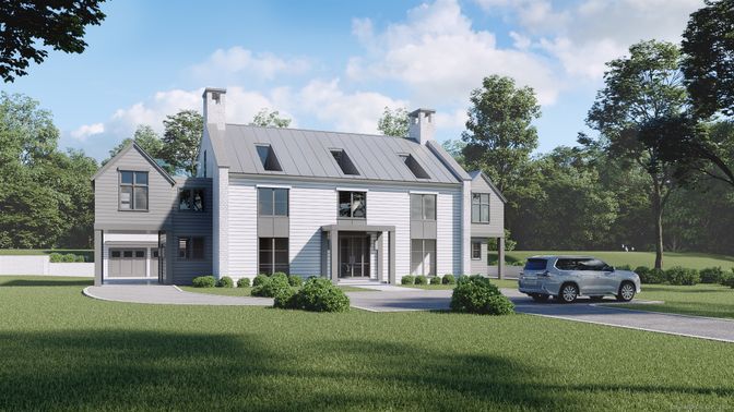 Attached, Backyard, Exterior, Facade, Farmhouse