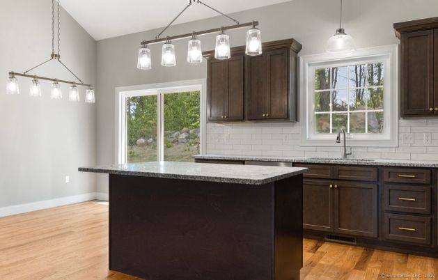 Interior, Kitchen, Pendant Lights, Wood Texture Flooring