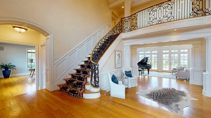 Interior, Piano, Recessed Lighting, Wood Texture Flooring