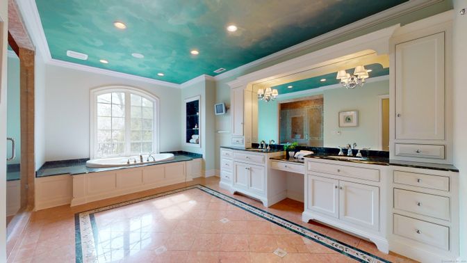 Bathroom, Dual Sink Vanities, Interior, Recessed Lighting