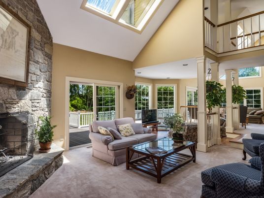Fireplace, Interior, Living room, Stone Walls