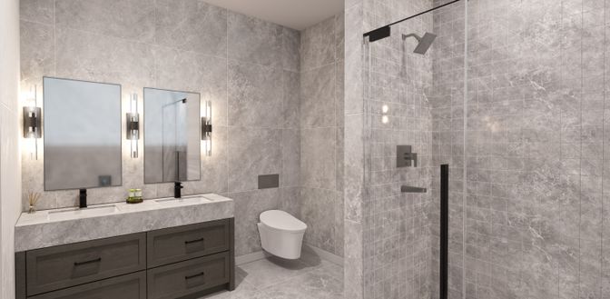 Bathroom, Dual Sink Vanities, Interior