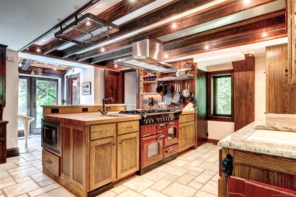 Interior, Kitchen, Recessed Lighting, Tile Countertops