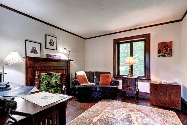 Home Office, Interior, Wood Texture Flooring