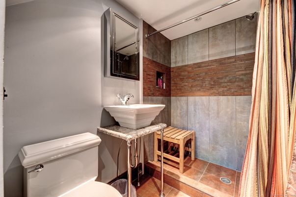 Bathroom, Interior, Stone Walls