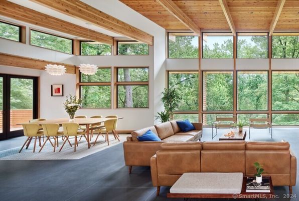 Chandelier, Dining room, Interior, Living room, Sun Room, Wooden Beams, Wooden Ceilings