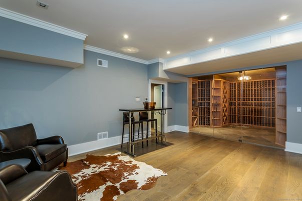 Interior, Recessed Lighting, Wine Storage, Wood Texture Flooring