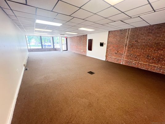 Empty room, Interior, Recessed Lighting, Stone Walls