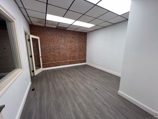 Empty room, Interior, Stone Walls, Wood Texture Flooring