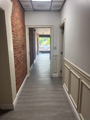 Interior, Stone Walls, Wood Texture Flooring