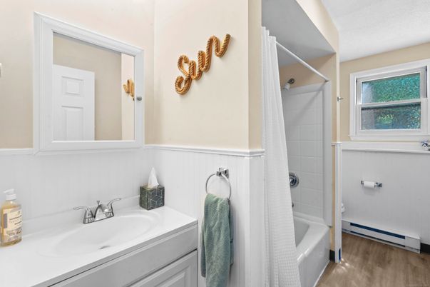 Bathroom, Interior, Wood Texture Flooring