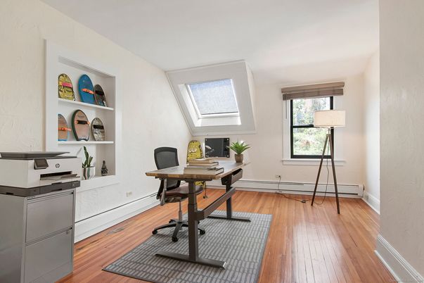 Home Office, Interior, Wood Texture Flooring
