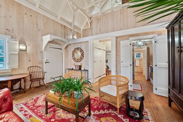 Interior, Living room, Wood Texture Flooring, Wooden Walls