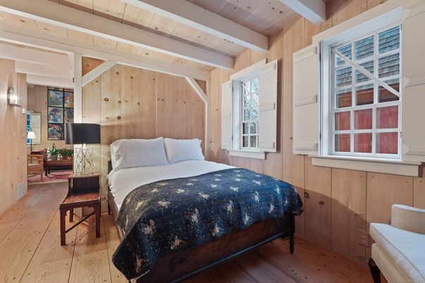 Bedroom, Interior, Wooden Beams, Wooden Ceilings, Wood Texture Flooring, Wooden Walls
