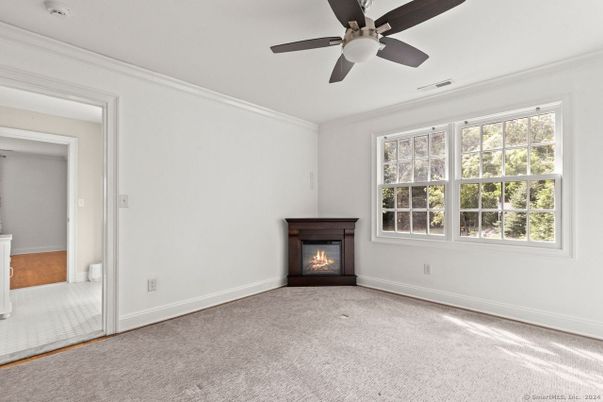 Empty room, Fireplace, Interior