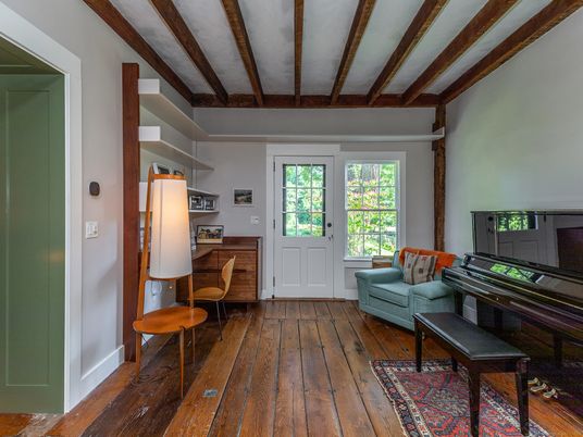 Interior, Piano, Wooden Beams, Wood Texture Flooring