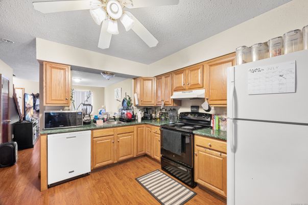 Interior, Kitchen, Wood Texture Flooring