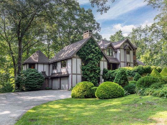 Attached, Backyard, Exterior, Facade, Tudor Revival