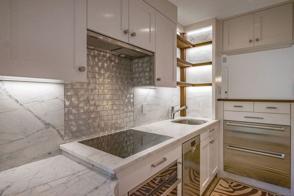 Interior, Kitchen, Marble, Marble Walls