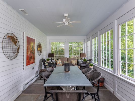 Dining room, Interior, Living room, Sun Room, Wood Texture Flooring