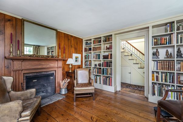 Fireplace, Interior, Wood Texture Flooring, Wooden Walls