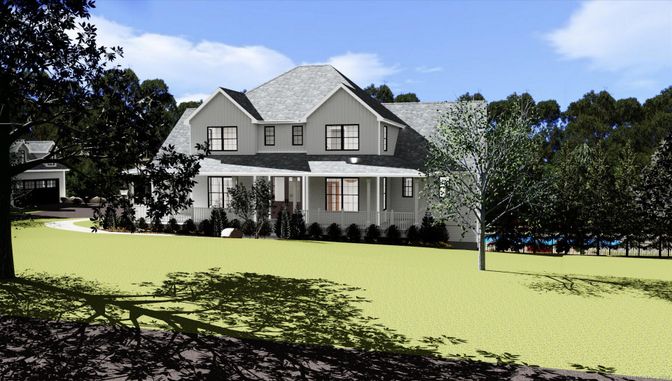 Backyard, Exterior, Facade, Farmhouse