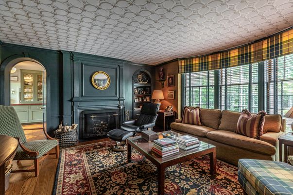 Fireplace, Interior, Living room, Wood Texture Flooring
