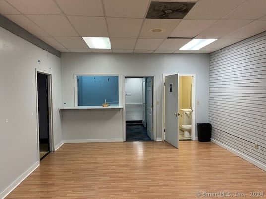 Bathroom, Interior, Recessed Lighting, Wood Texture Flooring