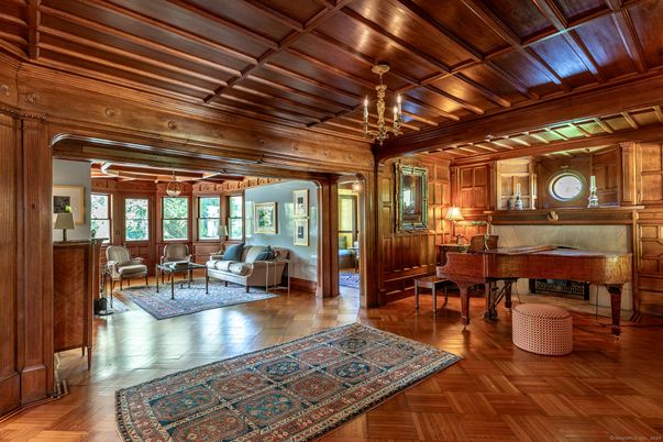 Interior, Living room, Piano, Wooden Beams, Wooden Ceilings, Wood Texture Flooring, Wooden Walls