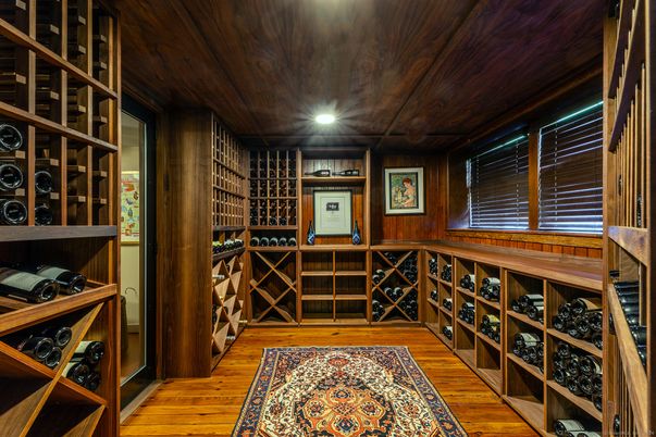 Interior, Recessed Lighting, Wine Storage, Wooden Ceilings, Wood Texture Flooring
