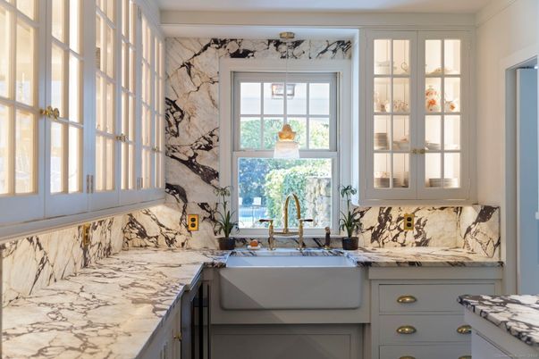 Interior, Kitchen, Marble Walls