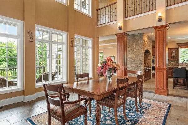 Dining room, Interior, Stone Walls
