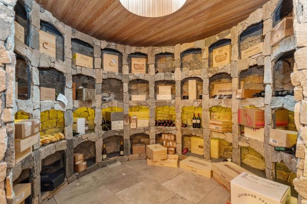Interior, Stone Walls, Wooden Ceilings