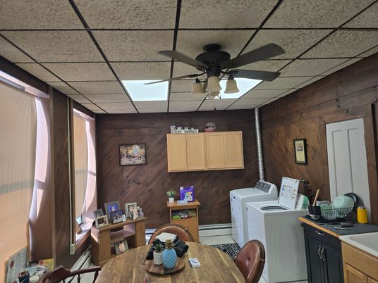 Interior, Washer, Wooden Walls