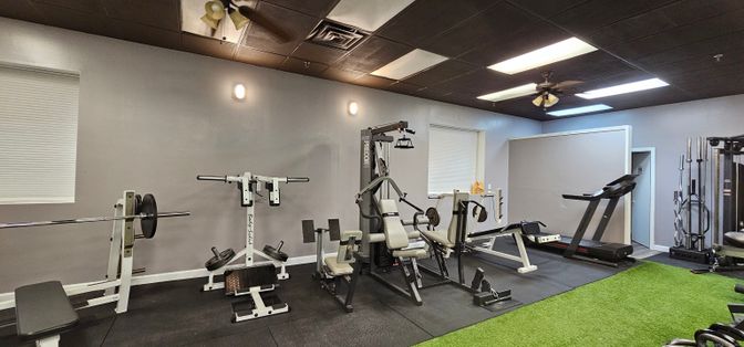 Fitness Equipment, Interior, Recessed Lighting