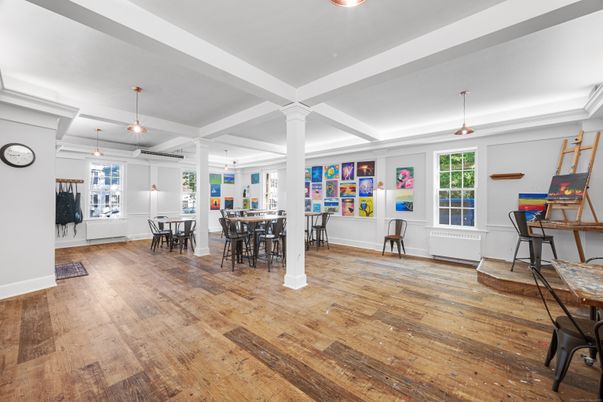 Dining room, Interior, Wood Texture Flooring