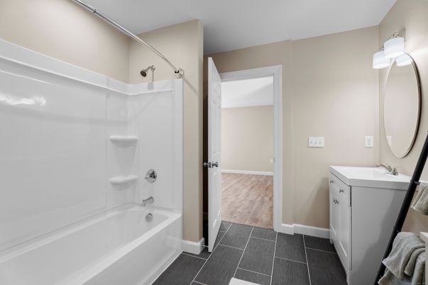 Bathroom, Interior, Wood Texture Flooring